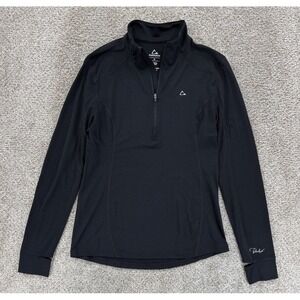 Paradox Pullover Womens M Black 1/2 Zip Dri-Release Performance Merino Wool/Poly